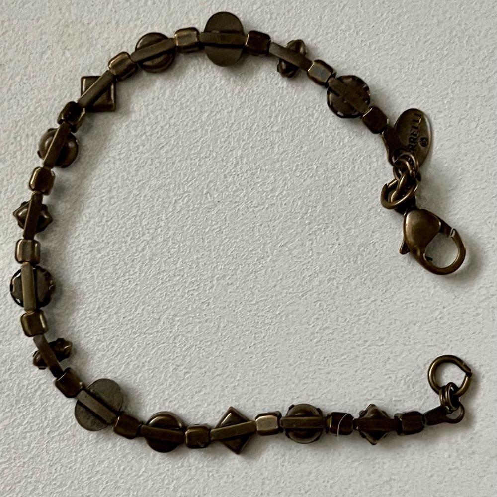 Sorrelli Black on Bronze Gemstone Tennis Bracelet - Picture 4 of 4